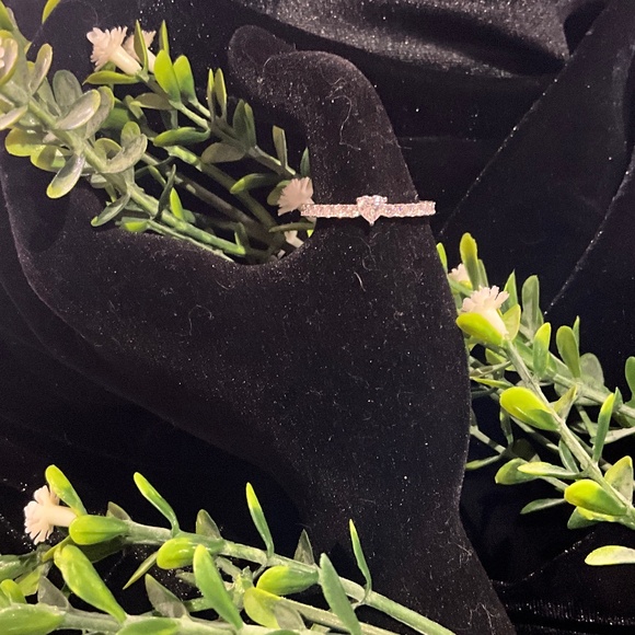 Eternity Band with Heart Moissanite Sz 9 - Picture 3 of 6